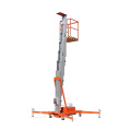 10m electric hydraulic lifter mobile mast lift aerial working platform